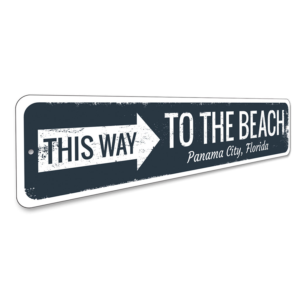 Beach Directional Sign