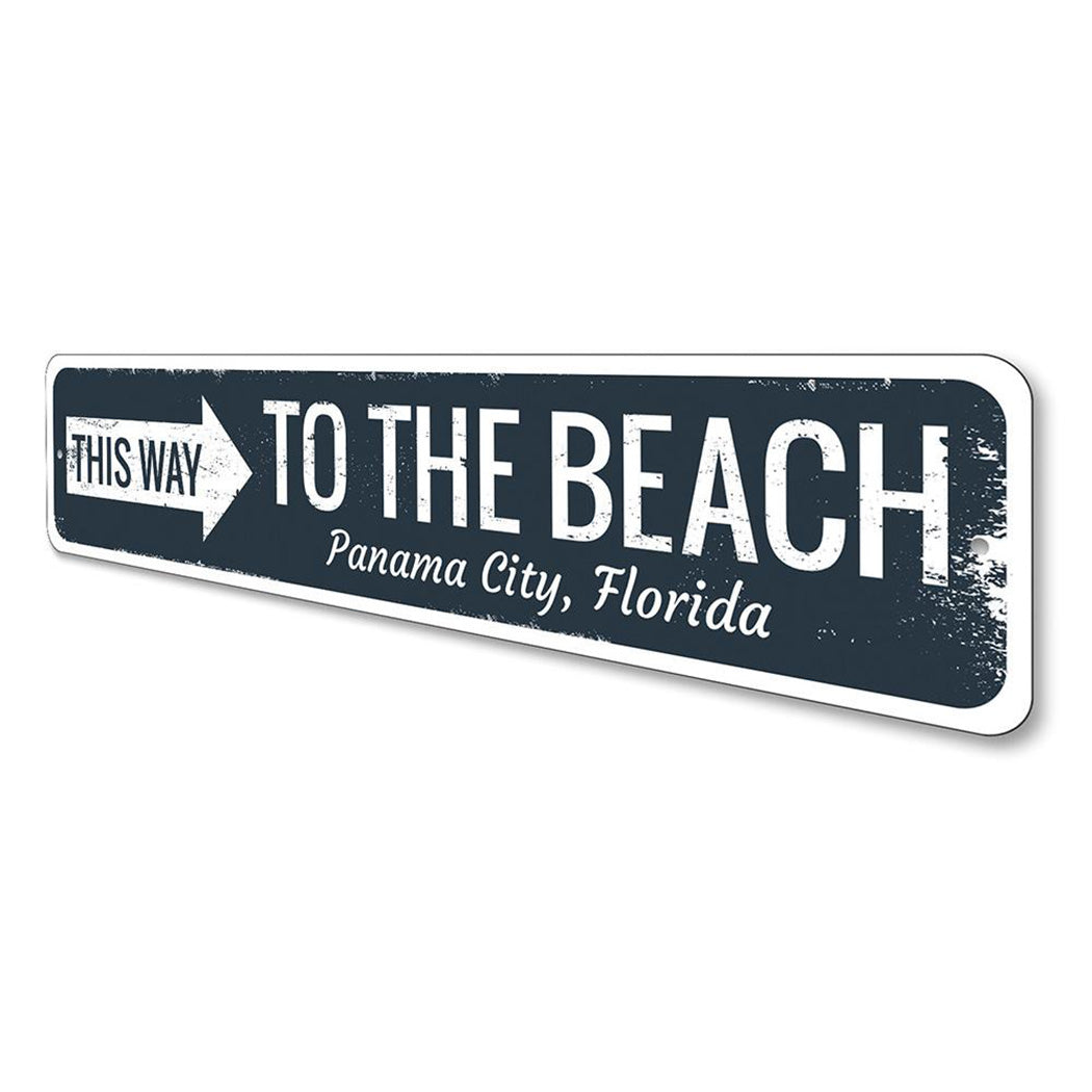 Beach Directional Sign