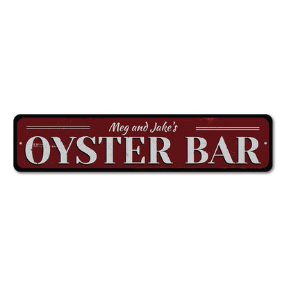 Oyster Bar Metal Sign