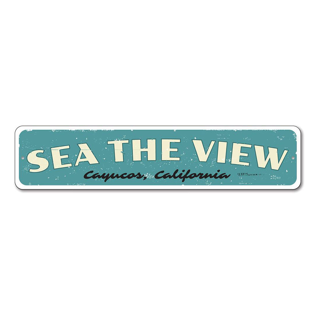 New View/sign Sea The View Sign – Lizton Sign Shop Wholesale