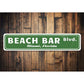 Beach Bar Street Sign