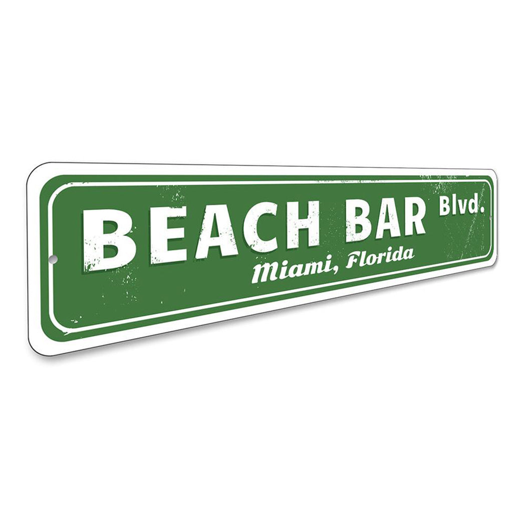 Beach Bar Street Sign