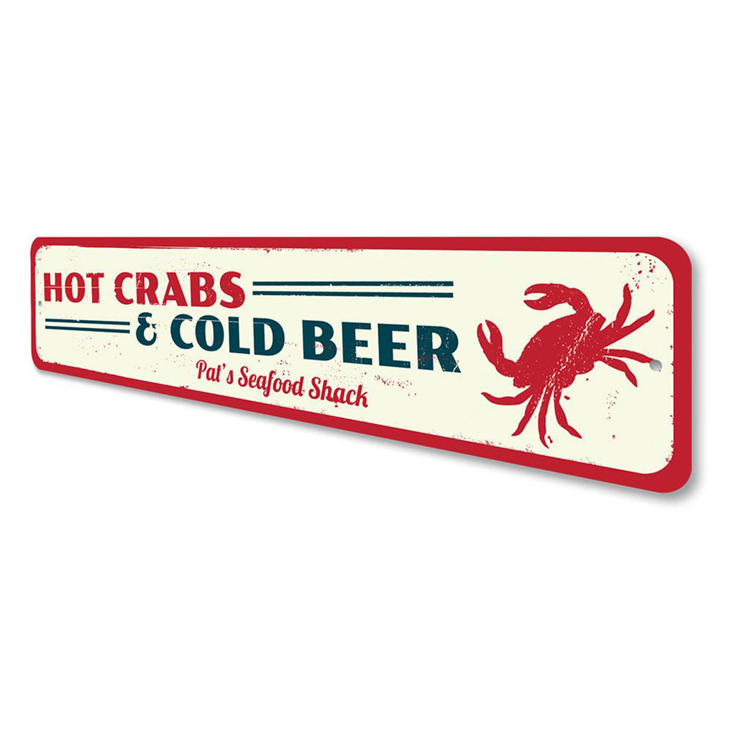 Hot Crabs & Cold Beer Sign
