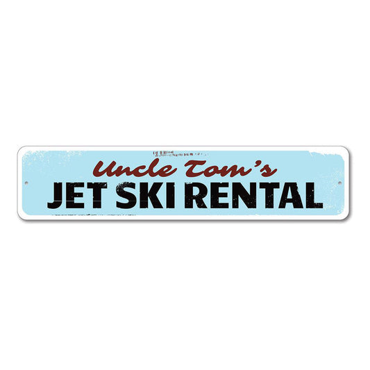 Jet Ski Rental Metal Sign