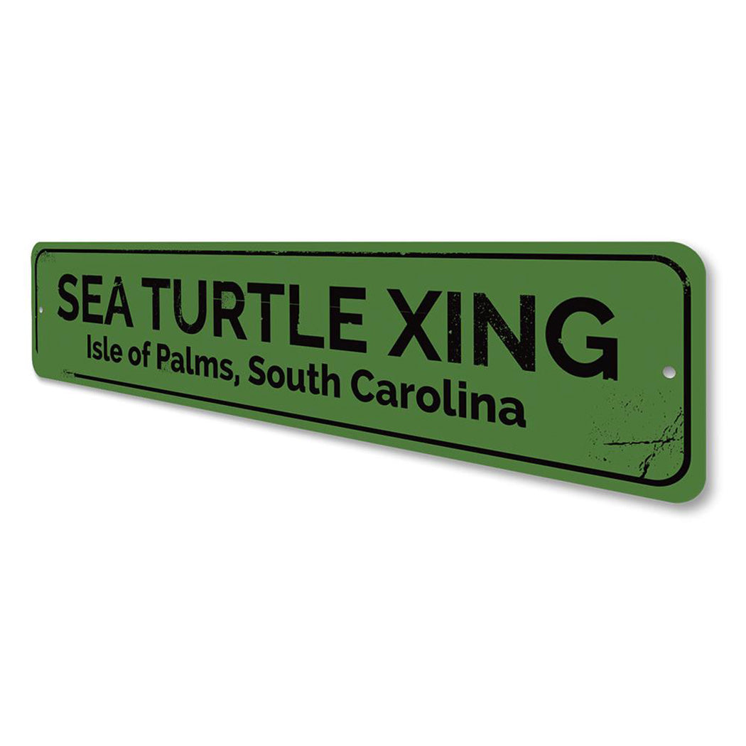 Sea Turtle Crossing Sign