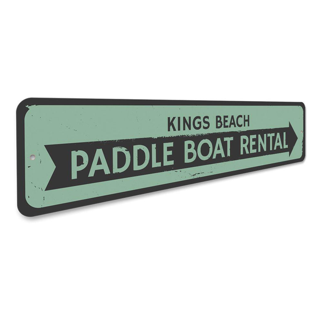 Paddle Boat Rental Sign