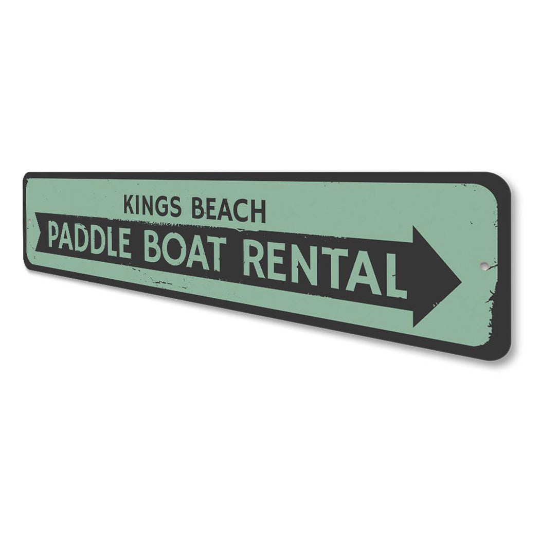 Paddle Boat Rental Sign