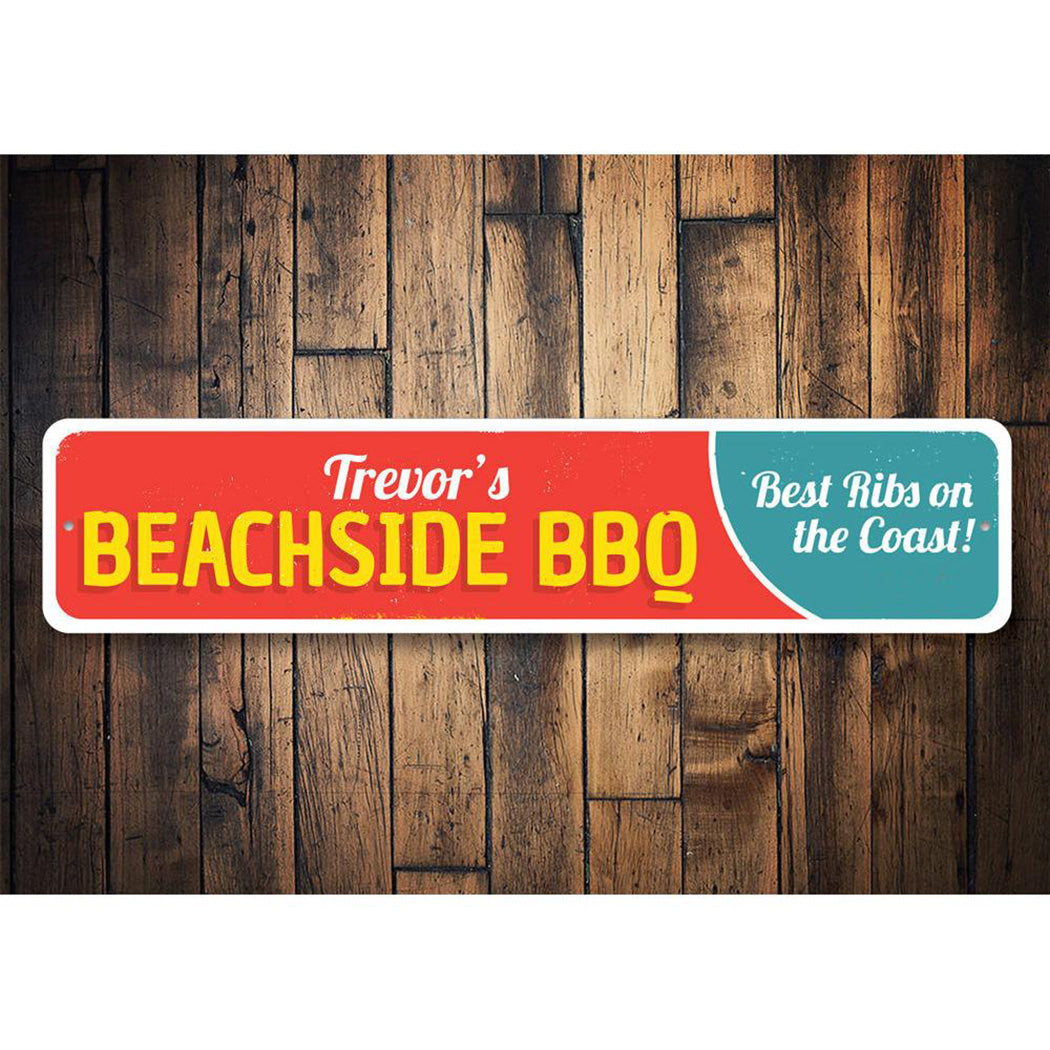 Beachside BBQ Sign