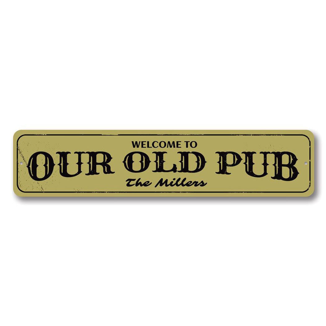 Old Pub Metal Sign