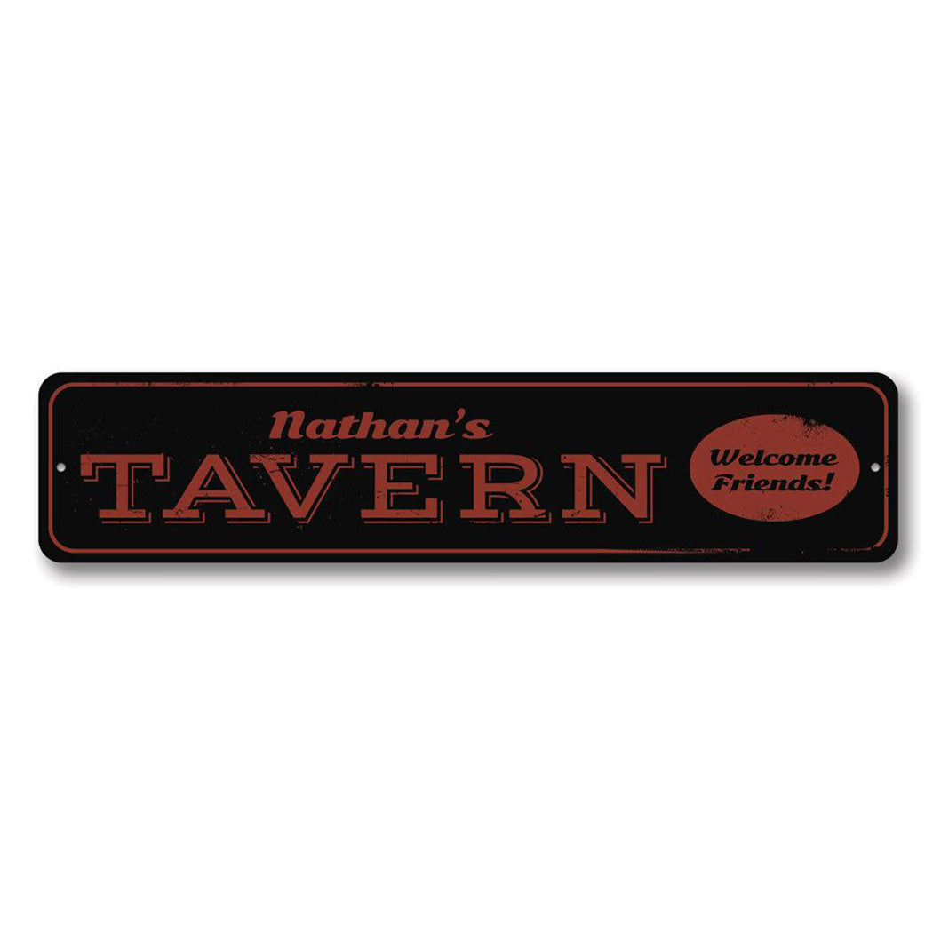 Welcome Tavern Metal Sign