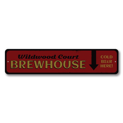 Brewhouse Metal Sign