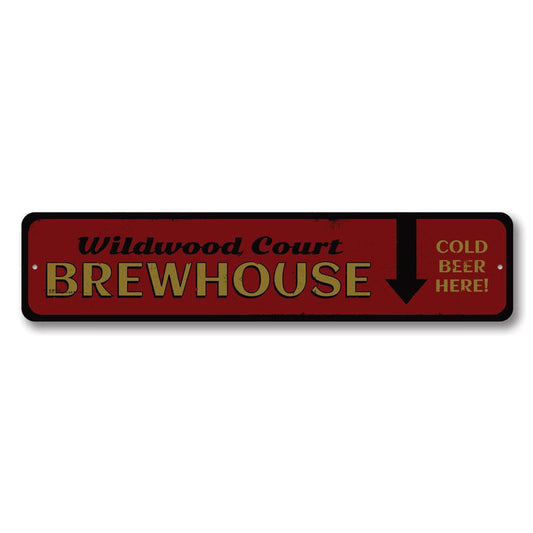 Brewhouse Metal Sign