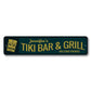 Welcome Tiki Bar and Grill Metal Sign