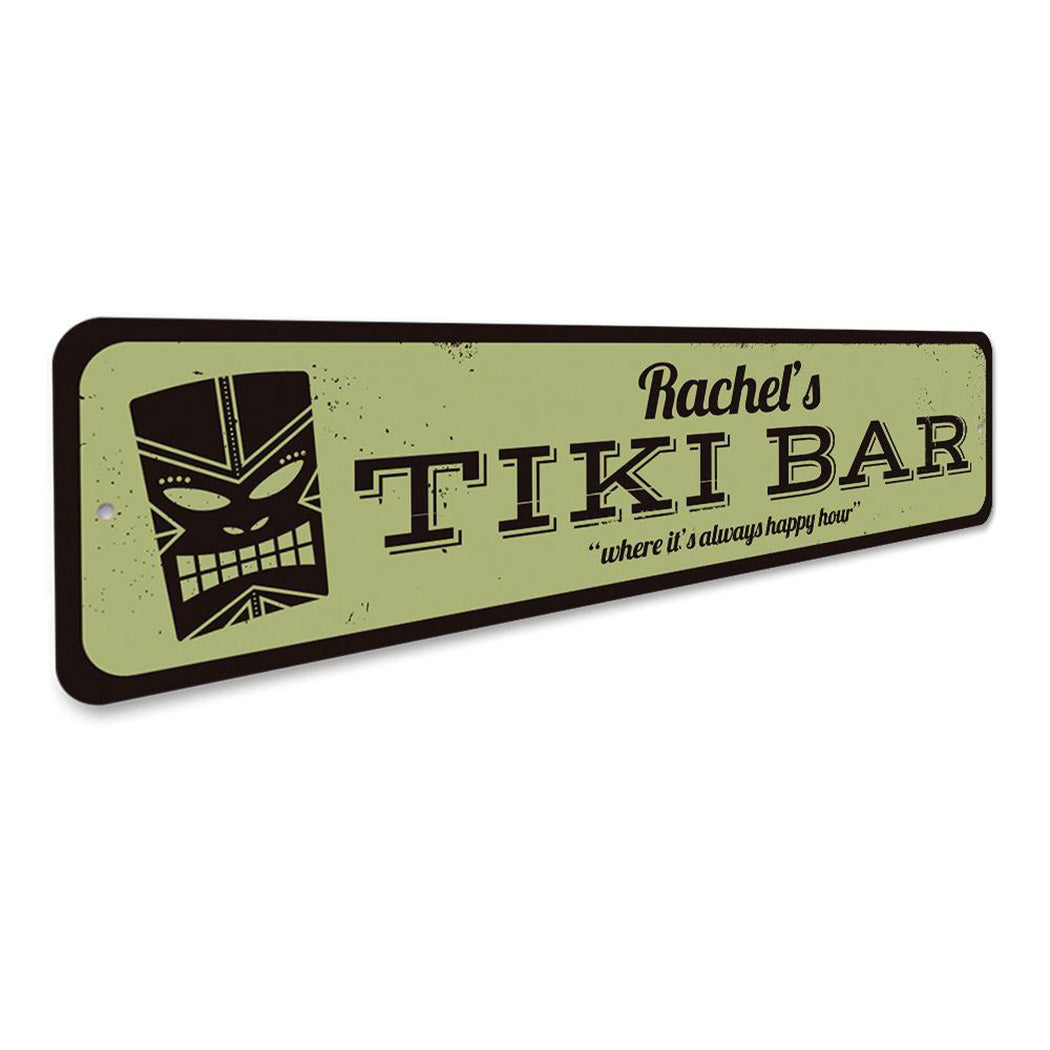 Happy Hour Tiki Bar Sign