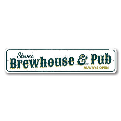Brewhouse & Pub Metal Sign