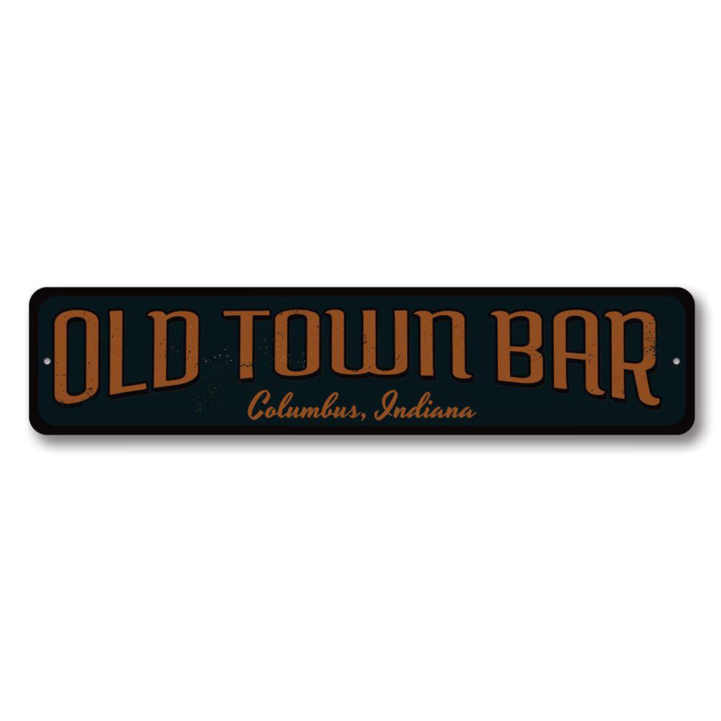 Old Town Bar Metal Sign