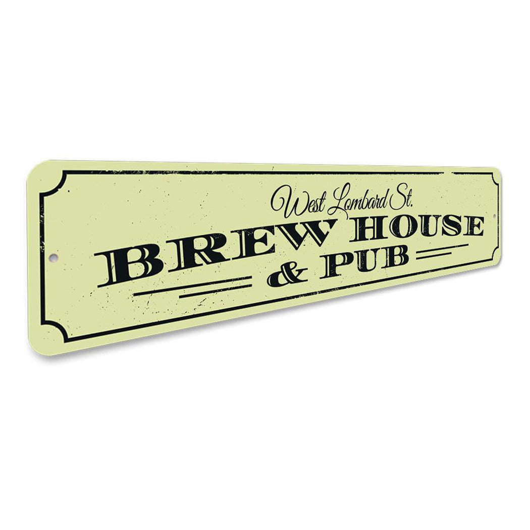 Pub & Brewhouse Address Sign