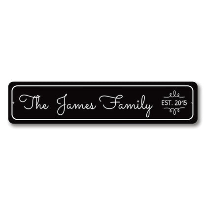 Family Mantle Metal Sign