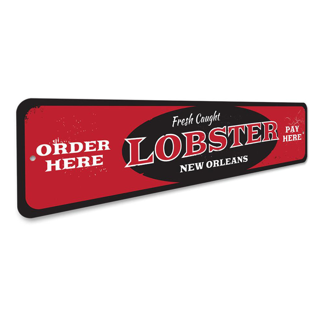 Fresh Caught Lobster Sign