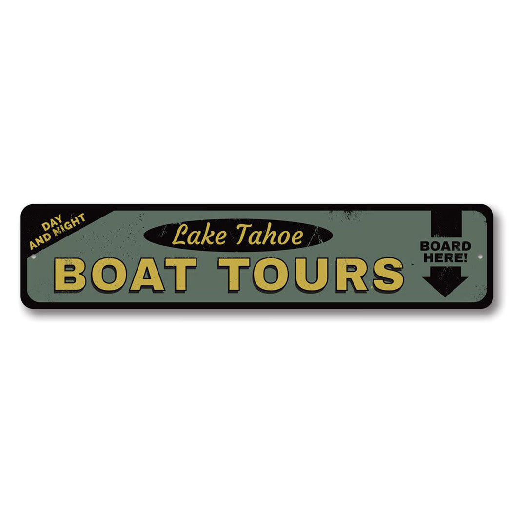 Boat Tours Metal Sign