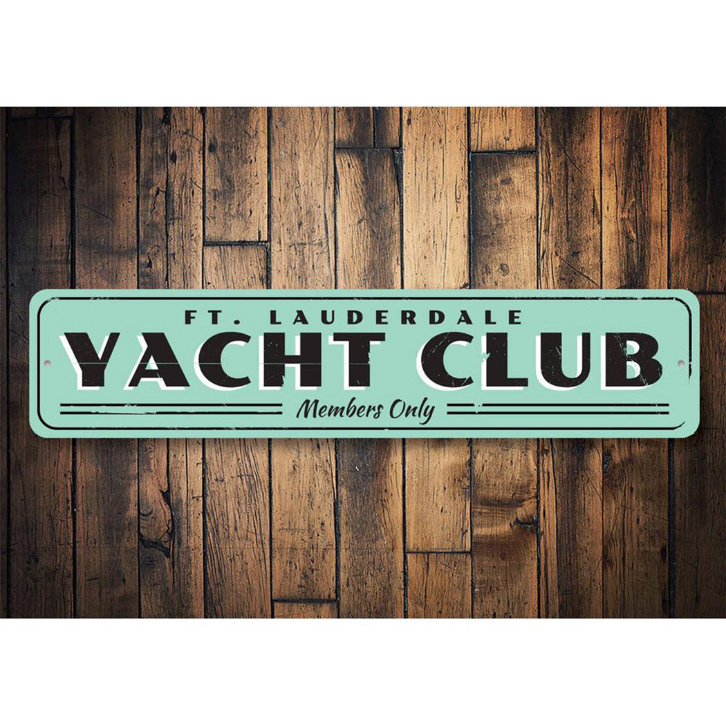 Yacht Club Sign