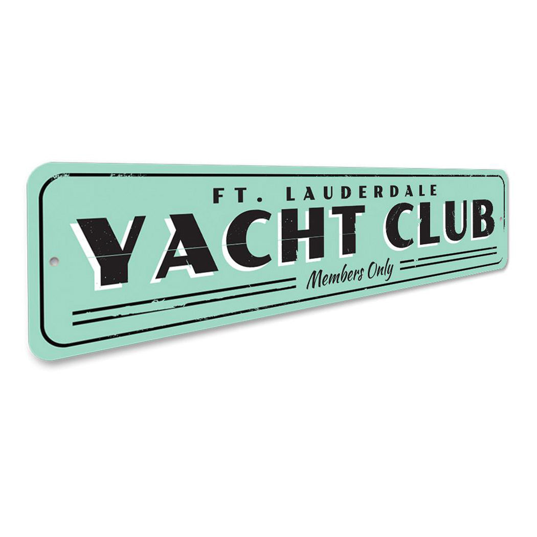 Yacht Club Sign