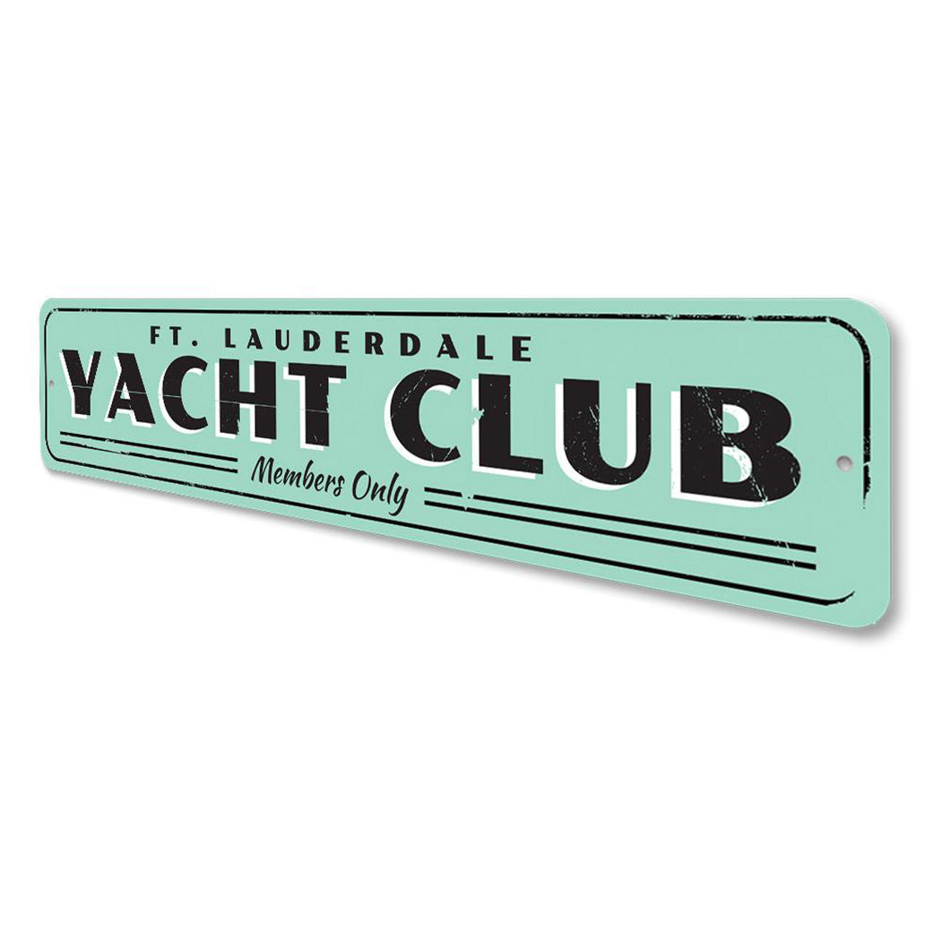 Yacht Club Sign