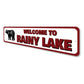 Welcome to Lake Name Sign