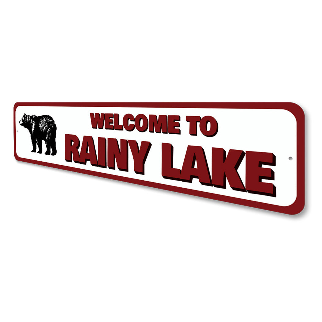 Welcome to Lake Name Sign