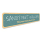 Sandy Feet Welcome Sign