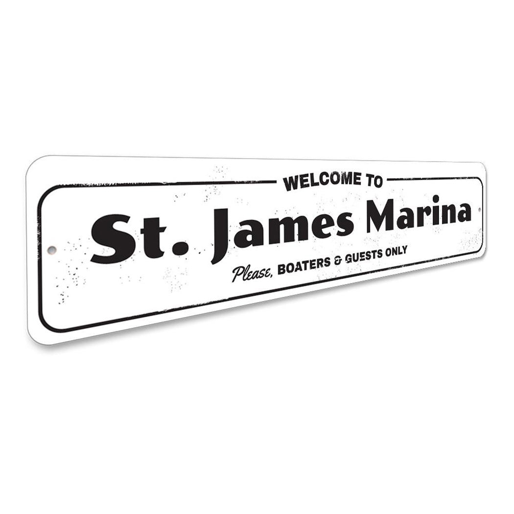 Welcome Marina Sign