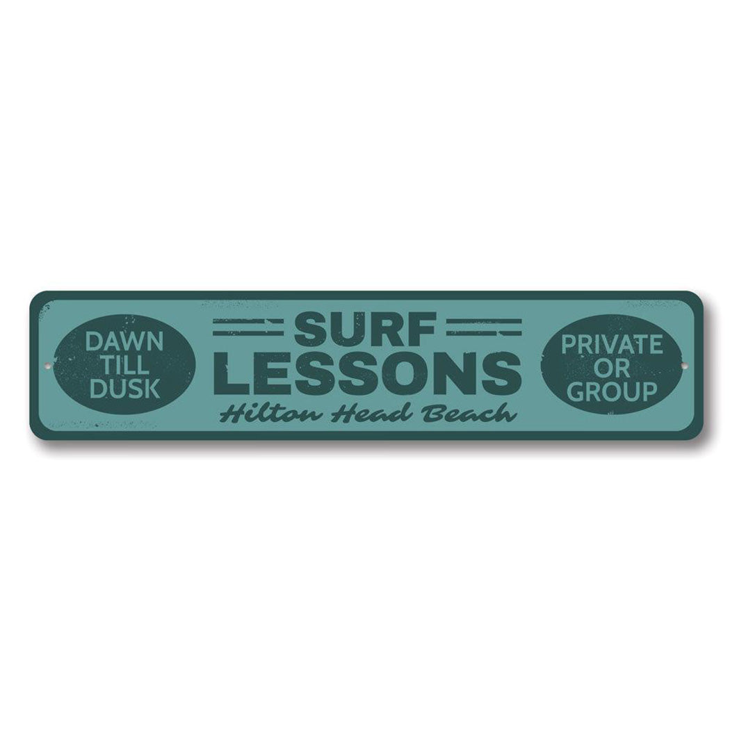 Surf Lessons Sign