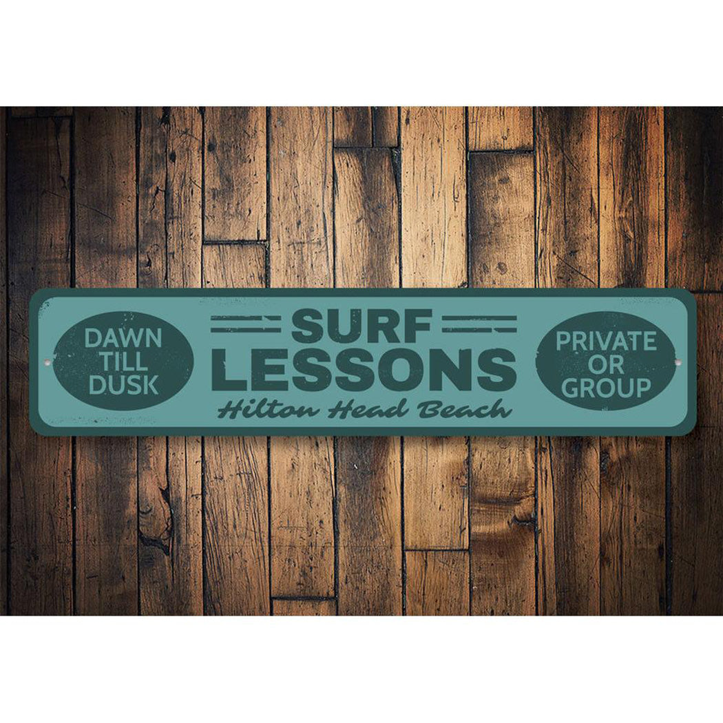 Surf Lessons Sign