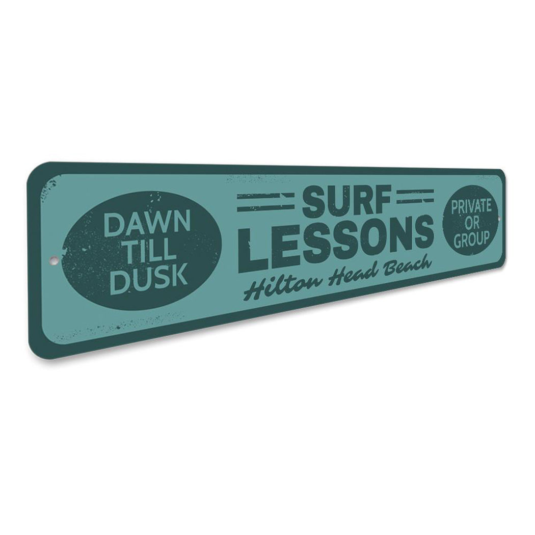 Surf Lessons Sign