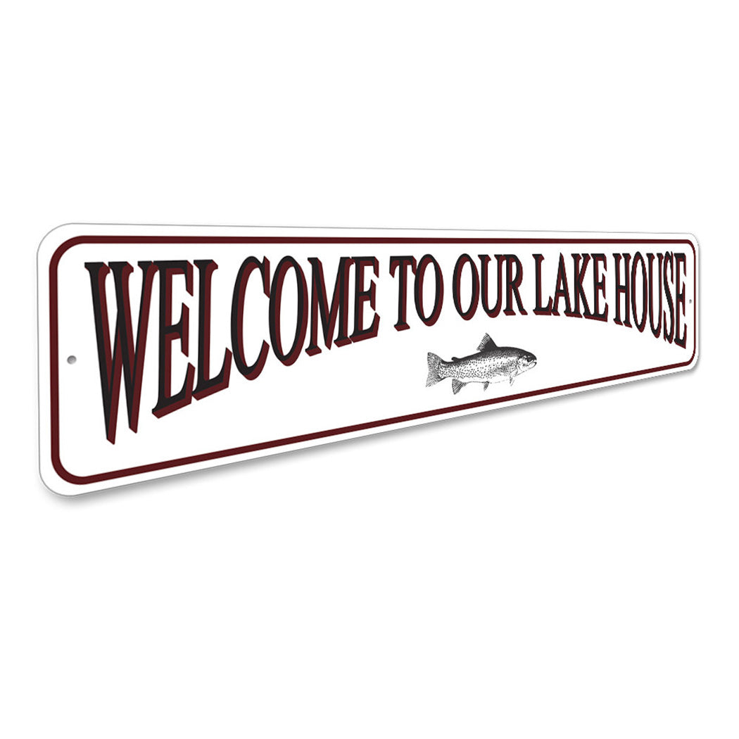 Welcome to Lake House Sign