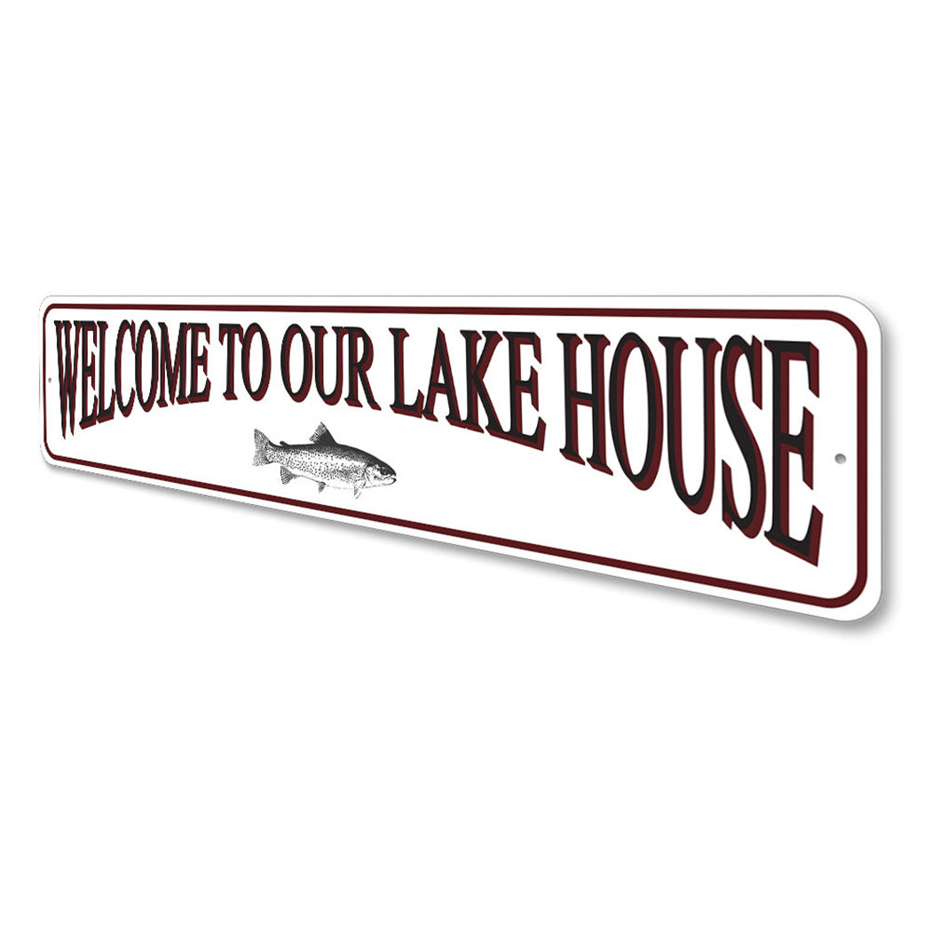 Welcome to Lake House Sign