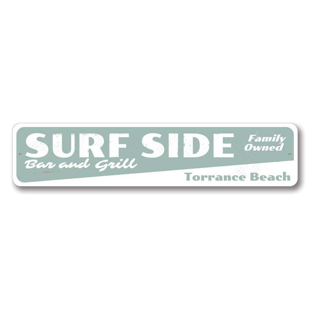 Surfside Bar & Grill Metal Sign