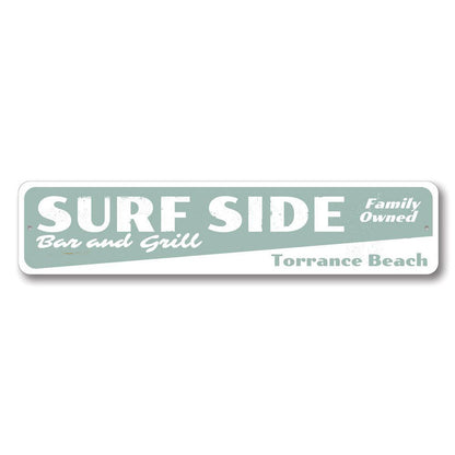 Surfside Bar & Grill Metal Sign