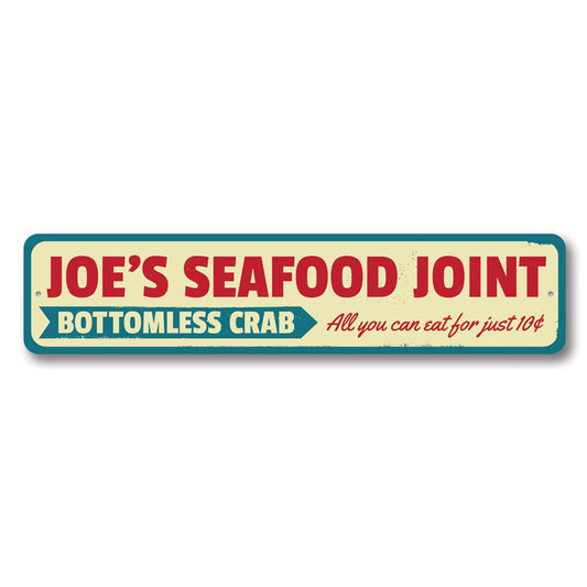 Seafood Joint Metal Sign