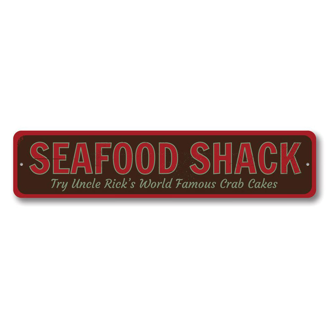 World Famous Seafood Shack Metal Sign