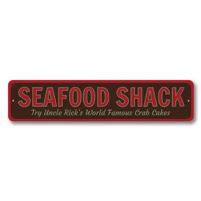 World Famous Seafood Shack Metal Sign