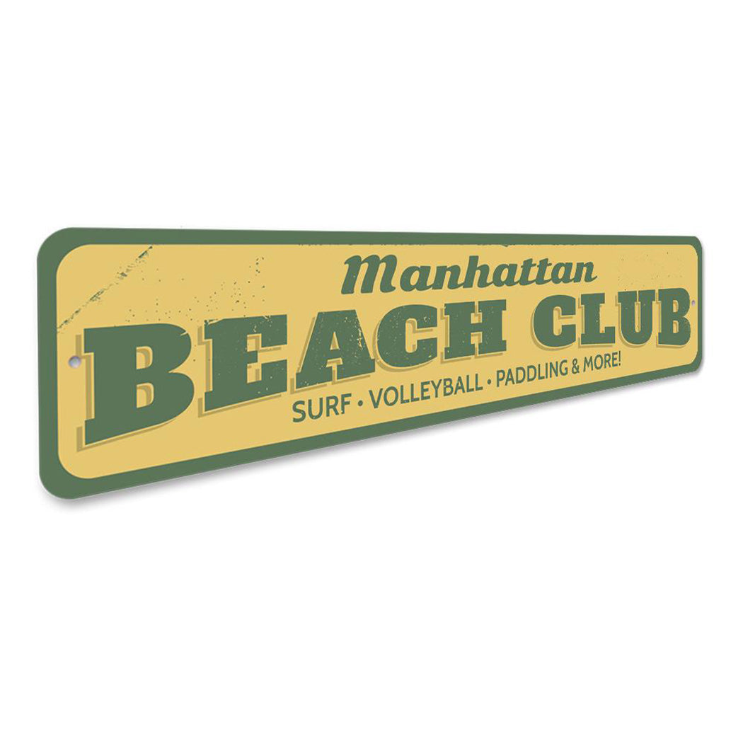Beach Club Sign