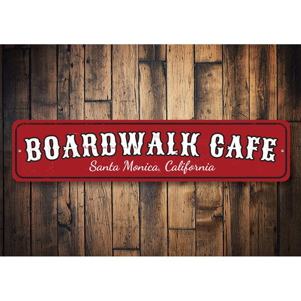 Boardwalk Cafe Sign