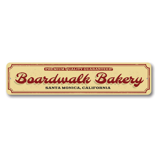 Boardwalk Bakery Metal Sign