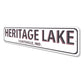 Lake House City State Sign