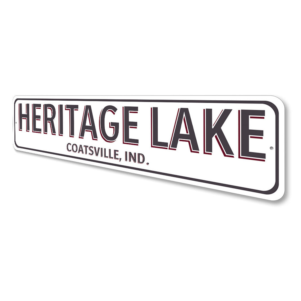Lake House City State Sign