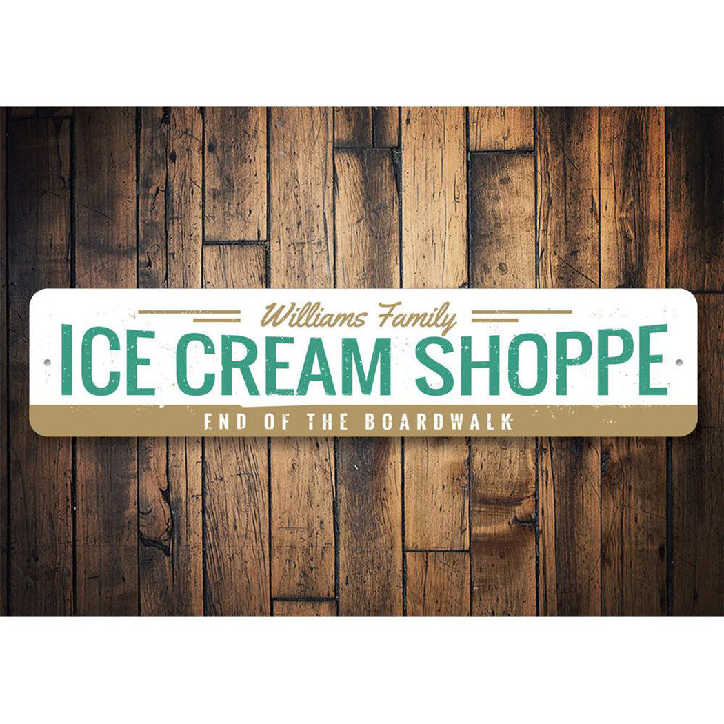 Ice Cream Shoppe Sign