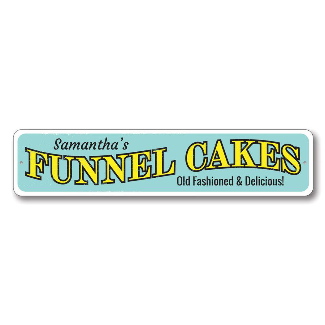 Funnel Cakes Metal Sign