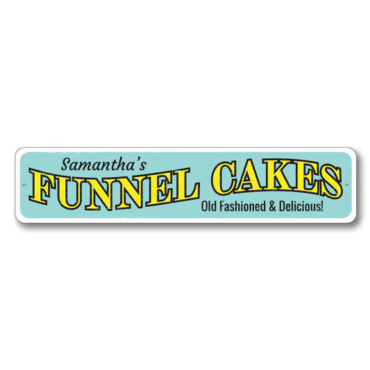 Funnel Cakes Metal Sign