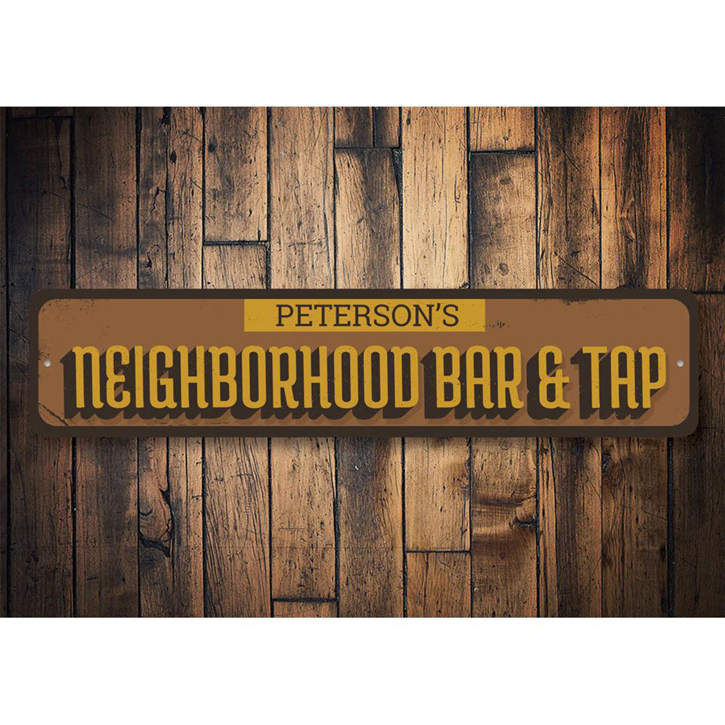 Neighborhood Bar & Tap Sign